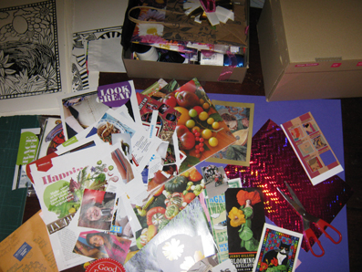vision board in progress