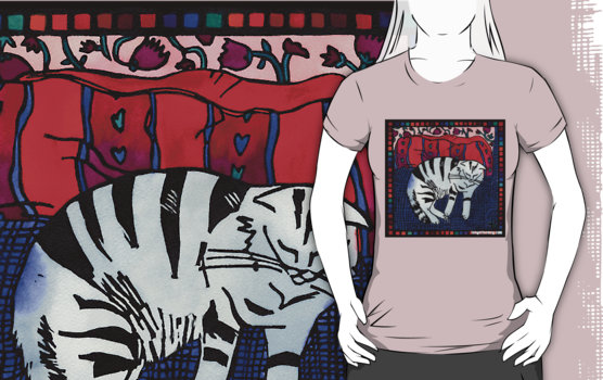 cat and cushion rb tshirt