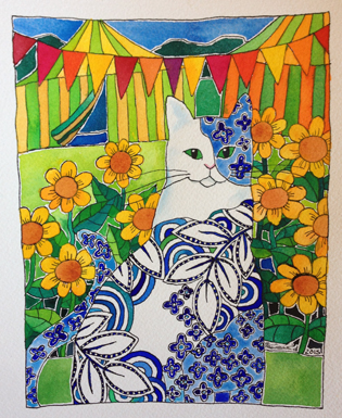 BlueandWhiteCat-at-GardenFete_315