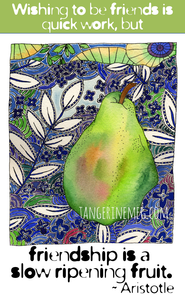pear on pattern_aristotle-quote