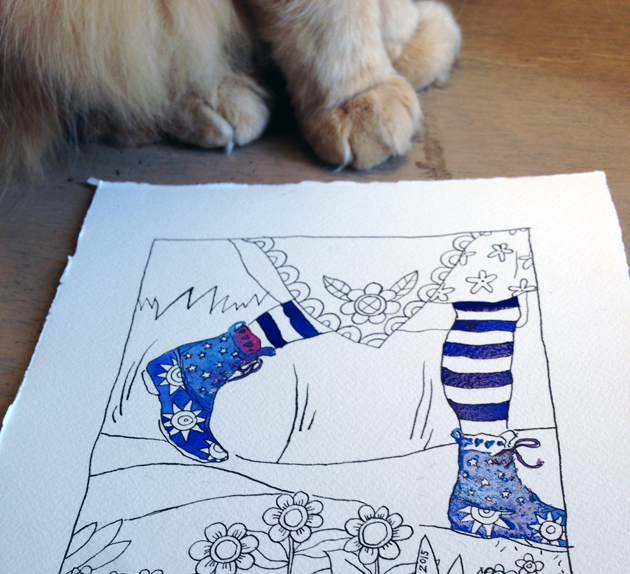 Shoes-of-Sincerity_Orange-Cat-watching