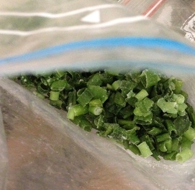 spring onion frozen