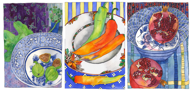 Still Lifes with patterns